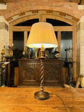 Load image into Gallery viewer, Antique Barley Twist Table Lamp