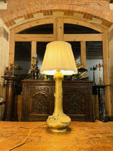 Load image into Gallery viewer, Japanese Brass Dragon Table Lamp, Meiji Period