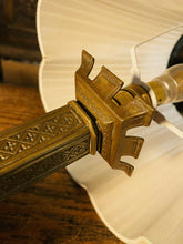 Load image into Gallery viewer, 19th Century Gothic Bronze Table Lamp, Pugin Style (pair Available)