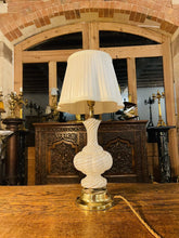 Load image into Gallery viewer, Murano Latticino Ribbon Glass Table Lamp By ‘Dino Martens’ Mid Century