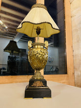 Load image into Gallery viewer, Pair Of Gilded “Townley Vase” Urn Table Lamps On Marble Base, Neo-Classical