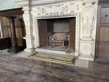 Load image into Gallery viewer, c1905 Antique Neo-Classical Brass Fire Fender Hearth Fire Guard