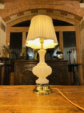 Load image into Gallery viewer, Murano Latticino Ribbon Glass Table Lamp By ‘Dino Martens’ Mid Century