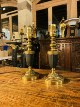 Load image into Gallery viewer, Vintage Pair Of Solid Brass Table Lamps, Bedside, By ‘Einor Backstrom’ Of Sweden