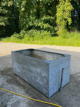 Load image into Gallery viewer, Large Galvanised Vintage Riveted Water Tank / Planter