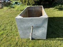 Load image into Gallery viewer, Huge Galvanised 19th Century Riveted Water Tank / Planter, From Stately Home
