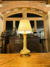 Load image into Gallery viewer, Japanese Brass Dragon Table Lamp, Meiji Period