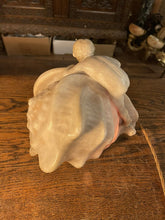 Load image into Gallery viewer, Antique Baroque Hand Carved Alabaster Table Lamp Of Cherub & Sea Shell,