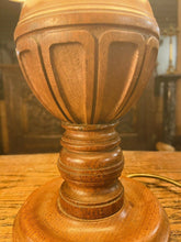 Load image into Gallery viewer, Antique Jacobean Style Hand Carved Oak Table Lamp