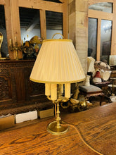 Load image into Gallery viewer, Antique 4 Arm Bouilotte Lamp, Solid Brass, Early 20th Century