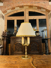Load image into Gallery viewer, Antique 4 Arm Bouilotte Lamp, Solid Brass, Early 20th Century