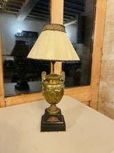 Load image into Gallery viewer, Pair Of Gilded “Townley Vase” Urn Table Lamps On Marble Base, Neo-Classical