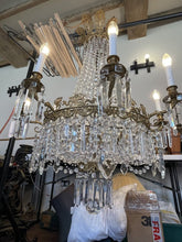 Load image into Gallery viewer, Antique 1900’s French Empire Crystal Chandelier, From London Palldium Theatre