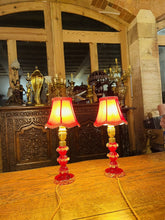 Load image into Gallery viewer, Vintage Murano ‘Barovier & Toso’ Pair of Table Lamps, Venetian Glass Lighting