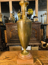 Load image into Gallery viewer, Antique Neoclassical Solid Bronze Urn Table Lamp, Ancient Greek Style