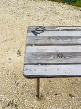 Load image into Gallery viewer, VINTAGE RUSTIC FOLDING PINE TRESTLE TABLE WEDDING EVENT KITCHEN DINING DESK 6ft