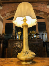 Load image into Gallery viewer, Japanese Brass Dragon Table Lamp, Meiji Period