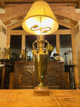 Load image into Gallery viewer, Antique Neoclassical Solid Bronze Urn Table Lamp, Ancient Greek Style