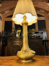 Load image into Gallery viewer, 19th Century Japanese Brass Dragon Table Lamp, Meiji Period