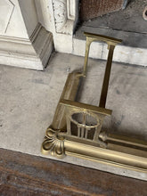 Load image into Gallery viewer, c1905 Antique Neo-Classical Brass Fire Fender Hearth Fire Guard