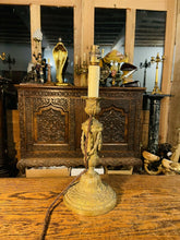 Load image into Gallery viewer, Antique 19th C Bronze Table Lamp, Louis XVI Style