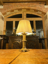 Load image into Gallery viewer, 19th Century Gothic Bronze Table Lamp, Pugin Style (pair Available)