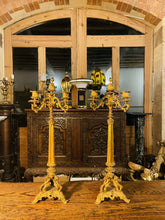 Load image into Gallery viewer, Pair Of Charles X Ormolu Gilded Bronze Candleabra, Circa 1840