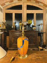 Load image into Gallery viewer, Vintage Murano Glass Table Lamp With Gold Plated Fittings