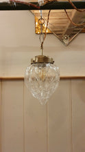 Load image into Gallery viewer, Antique French Glass "Acorn" Pendant Light