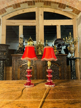 Load image into Gallery viewer, Vintage Murano ‘Barovier & Toso’ Pair of Table Lamps, Venetian Glass Lighting