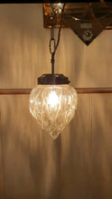 Load image into Gallery viewer, Antique French Glass "Acorn" Pendant Light