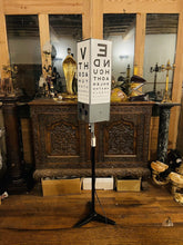 Load image into Gallery viewer, VINTAGE OPTICIANS EYE TEST LIGHT, FLOOR STANDING LAMP- RARE, BAR, MAN CAVE