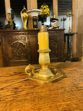 Load image into Gallery viewer, Antique Louis XVI “Cellar Light” Bronze Table Lamp, Signed ‘Henry Petitot’