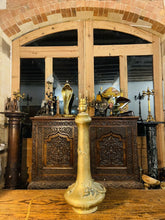 Load image into Gallery viewer, 19th Century Japanese Brass Dragon Table Lamp, Meiji Period