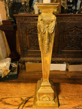 Load image into Gallery viewer, Pair of Imposing Large Brass Neo-Classical Table Lamps With Shades