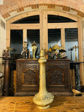 Load image into Gallery viewer, Japanese Brass Dragon Table Lamp, Meiji Period