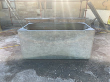 Load image into Gallery viewer, Large Galvanised Vintage Riveted Water Tank / Planter