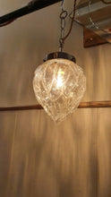 Load image into Gallery viewer, Antique French Glass "Acorn" Pendant Light