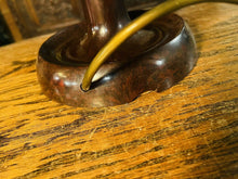 Load image into Gallery viewer, Vintage Art Deco Bakelite & Opaline Glass Globe Table Lamp