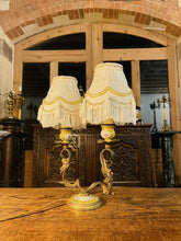 Load image into Gallery viewer, Antique Louis XVI Style Bronze And Porcelain Table Lamp, Sevres Style