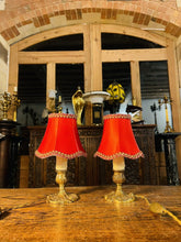 Load image into Gallery viewer, Pair Of Louis XVI Style Gilded Bronze ‘Boudoir’ Table Lamps, Signed