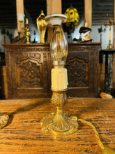 Load image into Gallery viewer, Louis XVI Style Gilded Bronze Bedside ‘Boudoir’ Table Lamps, Signed Pair