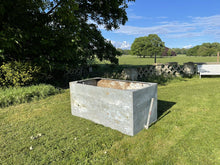 Load image into Gallery viewer, Huge Galvanised 19th Century Riveted Water Tank / Planter, From Stately Home