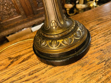 Load image into Gallery viewer, Antique Solid Bronze Table Lamp, Lion Mask Decoration