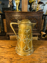 Load image into Gallery viewer, Antique Joseph Sankey Art Nouveau Copper Lidded Large Water Jug c1905