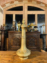 Load image into Gallery viewer, Japanese Brass Dragon Table Lamp, Meiji Period