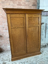 Load image into Gallery viewer, Early 20th Century Antique Quartersawn Oak School Cupboard, Housekeepers