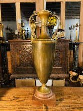 Load image into Gallery viewer, Antique Neoclassical Solid Bronze Urn Table Lamp, Ancient Greek Style