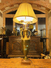 Load image into Gallery viewer, Antique Neoclassical Solid Bronze Urn Table Lamp, Ancient Greek Style