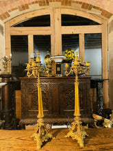 Load image into Gallery viewer, Pair Of Charles X Ormolu Gilded Bronze Candleabra, Circa 1840
